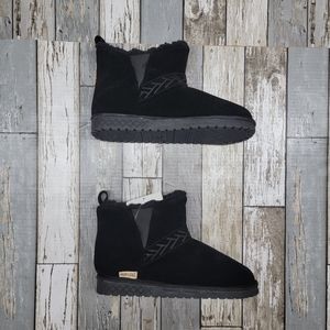 Muk Luks Harleen Faux Fur Lined Pull On Ankle Bootie (Women's)